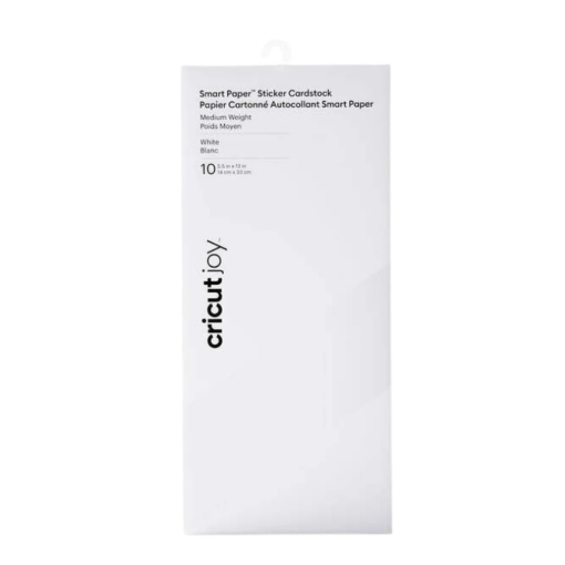 תמונה של מציאון – מארז 10 דפי Smart Paper Sticker Cardstock לבן 13.9×33 ס"מ מבית Cricut