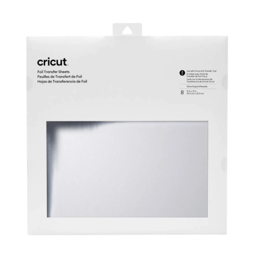 תמונה של מארז 8 דפי Foil Transfer בצבע כסף 30.5×30.5 ס"מ מבית Cricut