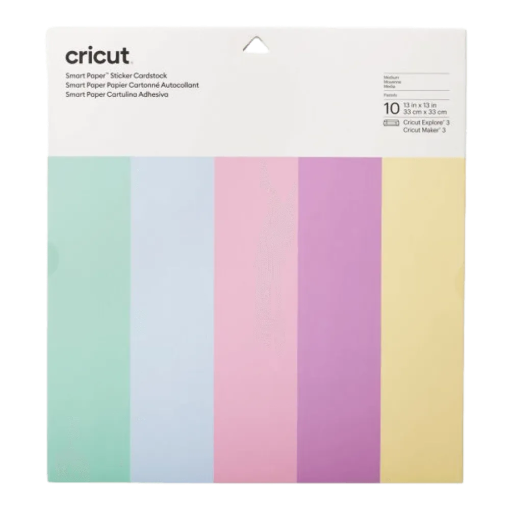 תמונה של נייר קארדסטוק CRICUT דביק -פסטל (33 ס"מ על 33 ס"מ)