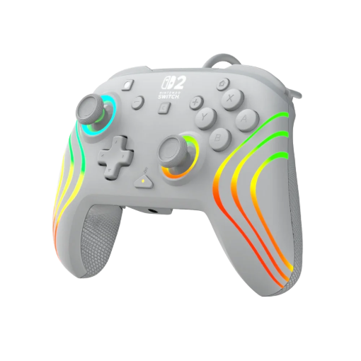 תמונה של בקר גיימינג חוטי ל-Nintendo Switch 2 דגם Afterglow™ Wave Wired Controller בצבע אפור מבית Turtle Beach