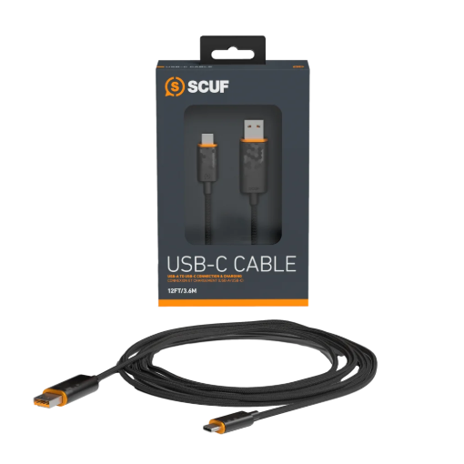 תמונה של כבל 2 מטר שחור SCUF USB-C to USB-A 2m Cable