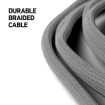 תמונה של כבל 2 מטר אפור USB-C to USB-A 2m Cable