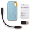 תמונה של כונן חיצוני דגם SanDisk Extreme Portable SSD בנפח 1TB בצבע תכלת