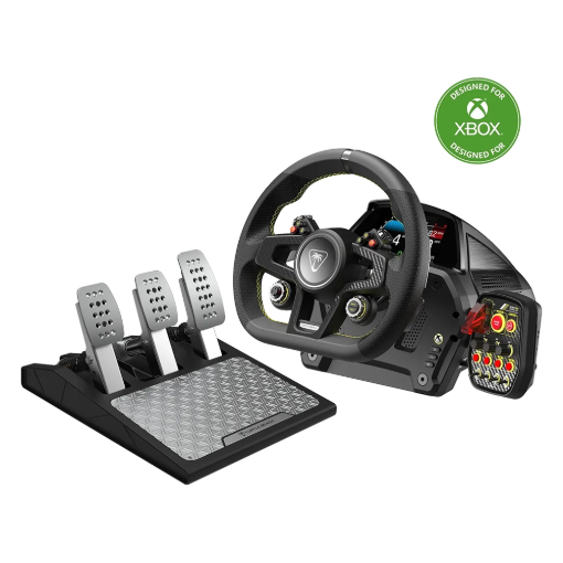 תמונה של סט הגה ודוושות VelocityOne™ Race – תואם Xbox ו־PC – מבית Turtle Beach