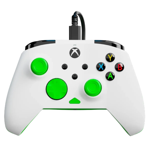 תמונה של בקר חוטי לגיימינג Turtle Beach Rematch Core – תואם Xbox ו‑PC ירוק לבן