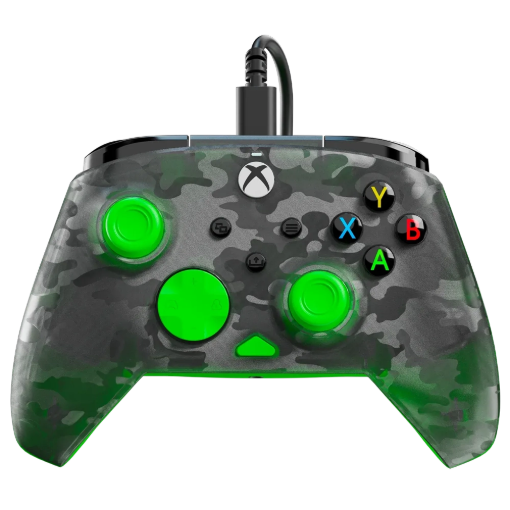 תמונה של בקר חוטי לגיימינג Turtle Beach Rematch Core – תואם Xbox ו‑PC שחור ירוק (GHOST)