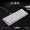תמונה של מקלדת מכנית לבנה CORSAIR K65 White RGB MINI 60%