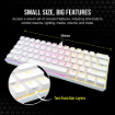 תמונה של מקלדת מכנית לבנה CORSAIR K65 White RGB MINI 60%