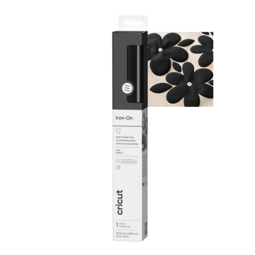 תמונה של גיליון ‎Puff Iron-On שחור 30.5×48.3 ס"מ מבית CRICUT