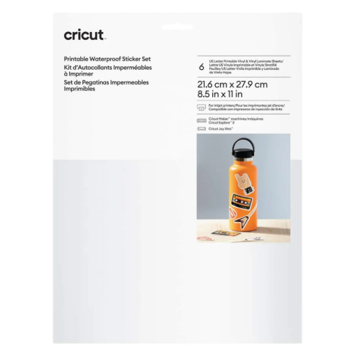 תמונה של דף מדבקה שקוף עמיד במים מבית CRICUT