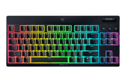 תמונה של מקלדת אלח RAZER BLACKWIDOW V4 LOW-P TKL HYPERSPEED YELLOW.S