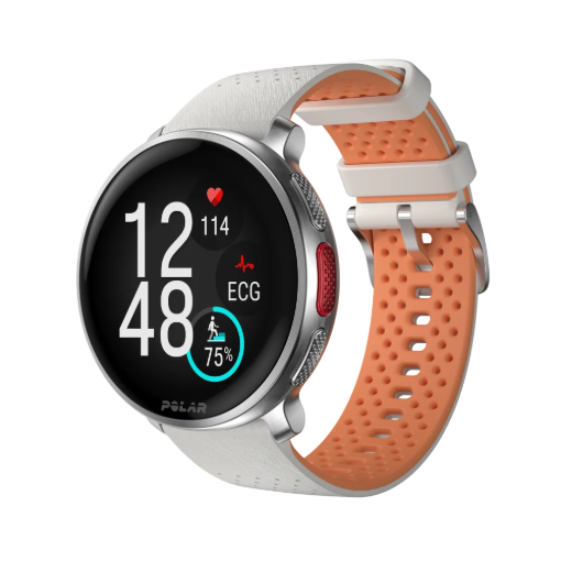 תמונה של שעון מולטי-ספורט פרימיום Polar Vantage V3 בצבע אפרסק-כסף