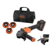 תמונה של מטחנת זווית דגם BCG6L8D1S-QW מבית BLACK&DECKER