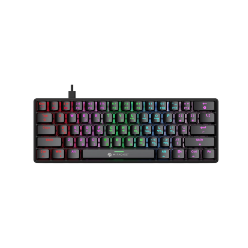 תמונה של מקלדת מכנית חוטית MMCK100 עם תאורת RGB מבית Miracase
