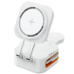 תמונה של מטען אלחוטי מגנטי מתקפל 3 ב־1 Miracase MQIW610 לבן