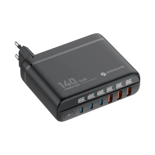 תמונה של מטען קיר עוצמתי 140W עם 6 יציאות טעינה דגם MWC140W מבית Miracase