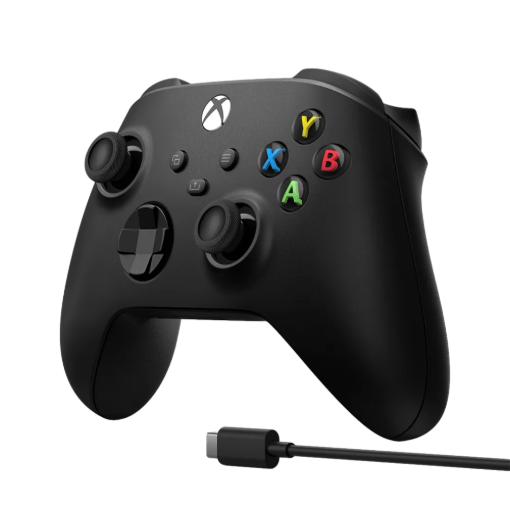 תמונה של בקר XBOX Series S | X אלחוטי בצבע שחור כולל כבל ® USB-C