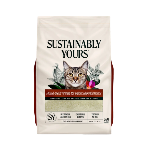 תמונה של Sustainably Yours חול מתגבש לחתולים-גרגירים מעורבים