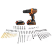 תמונה של מציאון – ערכת מקדחת פטיש 18V עם 2 סוללות ו-80 אביזרים מבית BLACK&DECKER