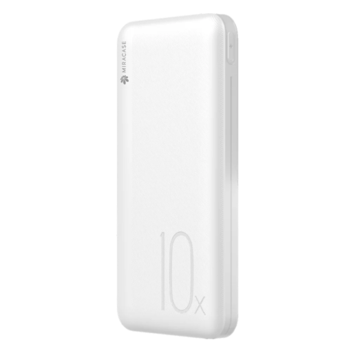 תמונה של סוללת טעינה 10000mAh 22.5W לבן  MIRACASE