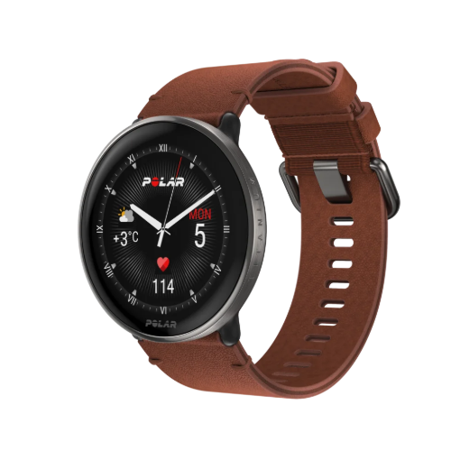 תמונה של שעון חכם POLAR     IGNITE 3 TI LTHR BRNZ M/L