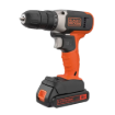 תמונה של מקדחה אלחוטי 18V עם סוללה של 1.5Ah ומטעןBLACK DECKER 400mA