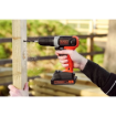 תמונה של מקדחה אלחוטי 18V עם סוללה של 1.5Ah ומטעןBLACK DECKER 400mA