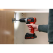תמונה של מקדחה אלחוטי 18V עם סוללה של 1.5Ah ומטעןBLACK DECKER 400mA