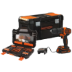 תמונה של מציאון – ארגז כלים+18V 104ACC שני הילוכים  + "BLACK DECKER 19
