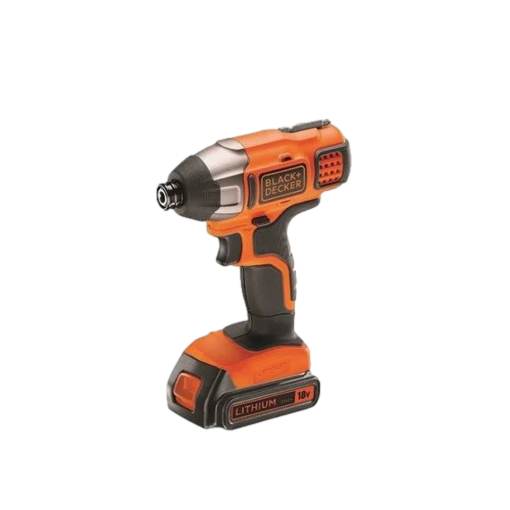 תמונה של מציאון – מברגת אימפקט 18V אלחוטי ¼" BLACK DECKER  + 8 ACC