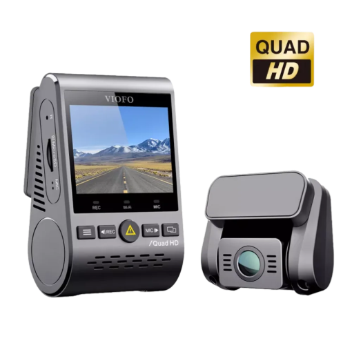 תמונה של VIOFO A129 PLUS DUO WIFI 2K WITH GP מצלמת דרך קדמית ואחורית