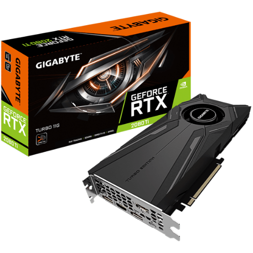 תמונה של כרטיס מסך Gigabyte GeForce RTX 2080 Ti TURBO