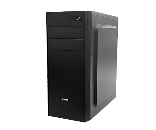 תמונה של מארז שחור כולל ספק כוח SAMA CA-505 ATX Mid Tower Psu 500W USB3