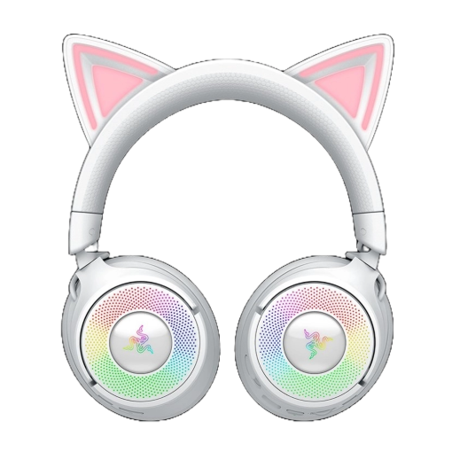 RAZER KRAKEN KITTY V3 – אוזניות אלחוטיות לבן