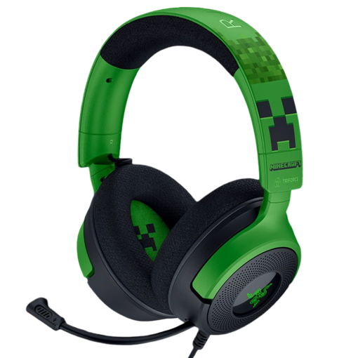 Razer Kraken V4 X Minecraft Edition – אוזניות גיימינג חוטיות