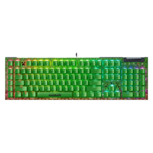 Minecraft Edition Razer BlackWidow V4 X – מקלדת גיימינג מכנית