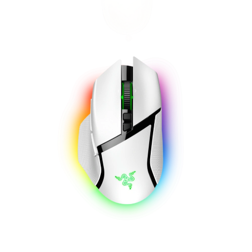 עכבר גיימינג אלחוטי לבן Razer Basilisk V3 Pro