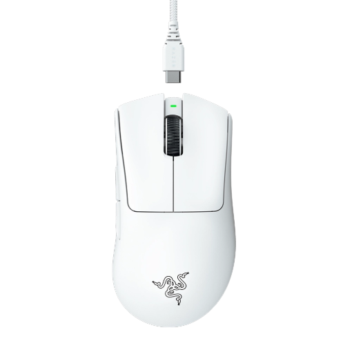 עכבר אלחוטי – RAZER DEATHADDER V3 PRO לבן