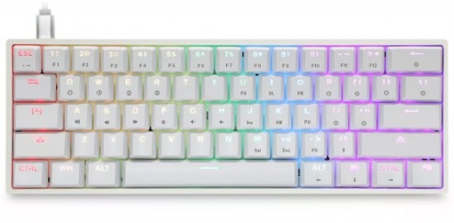 תמונה של מקלדת מכנית מקצועית SKYLOONG GK-61 בצבע לבן