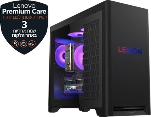 תמונה של Legion T5 30AGB10 Ryzen 7 7800X3D 32GB 1TB RTX 5070Ti 16GB  DOS Eclipse Black 3Y Premium