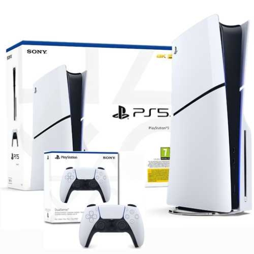 תמונה של PLAYSTATION 5 SLIM BLU-RAY + 2 CONTROLLERS