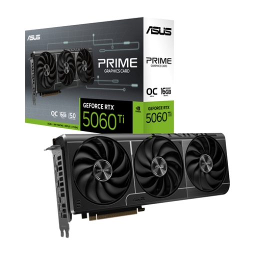 תמונה של כרטיס מסך ASUS PRIME GeForce RTX 5060 Ti 16GB GDDR7 OC Edition