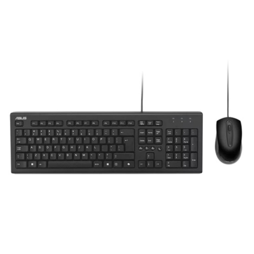 תמונה של ASUS U2000 Keyboard + Mouse Set / Wired Set / Cables Length 1.5M / 1000dpi / Black / Copilot Key