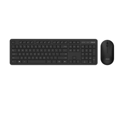תמונה של ASUS CW100 / Wireless Keyboard + Mouse Set / Slim & Silent design / EN+HEB+AR/ 2.4GHz / 1600dpi / Black