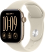 תמונה של שעון חכם אפל סדרה 12 Apple Watch Series 12 MJG24ZR/A eSIM+GPS 42mm גוף בצבע Light Gold Aluminium רצועה Sand Sport Band מידה S/M