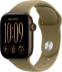 תמונה של שעון חכם אפל סדרה 12 Apple Watch Series 12 MJG44ZR/A eSIM+GPS 42mm גוף בצבע Dark Bronze Aluminium רצועה Olive Sport Sport Band מידה S/M
