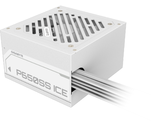תמונה של ספק כוח GIGABYTE P650SS ICE 650W 80 PLUS Silver White