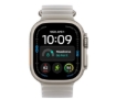 תמונה של שעון חכם אפל סדרת אולטרא 4 Apple Watch Ultra 4 MJAE4KS/A eSIM+GPS 49mm גוף בצבע Natural Titanium case רצועה Translucent Grey Ocean Band מידה One Size