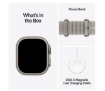 תמונה של שעון חכם אפל סדרת אולטרא 4 Apple Watch Ultra 4 MJAE4KS/A eSIM+GPS 49mm גוף בצבע Natural Titanium case רצועה Translucent Grey Ocean Band מידה One Size