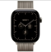 תמונה של שעון חכם אפל סדרה 12 Apple Watch Series 12 MJGK4ZR/A eSIM+GPS 42mm גוף בצבע Natural Titanium רצועה  Natural Milanese Loop מידה M/L
